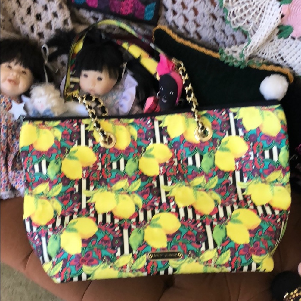 B. Johnson tote bag lemon design New
